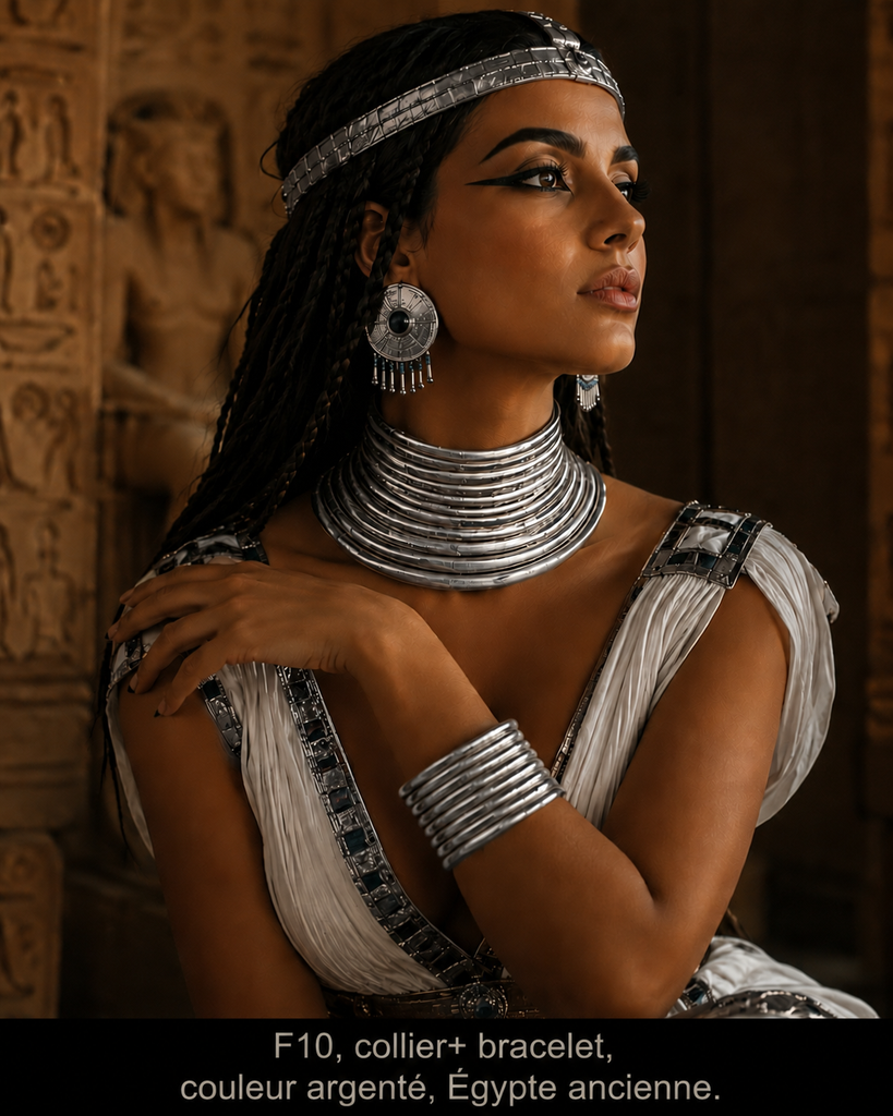 Collie+ bracelet Égypte ancien argent plastique++
