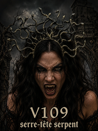 [V109] Serre-tête serpent Médusa