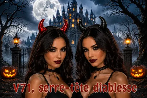 [V71] Serre-tête corne de diablesse