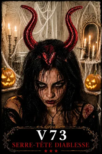 [V73] Serre-tête corne de diablesse+