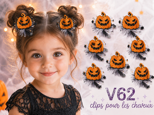 [V62] Clips citrouille