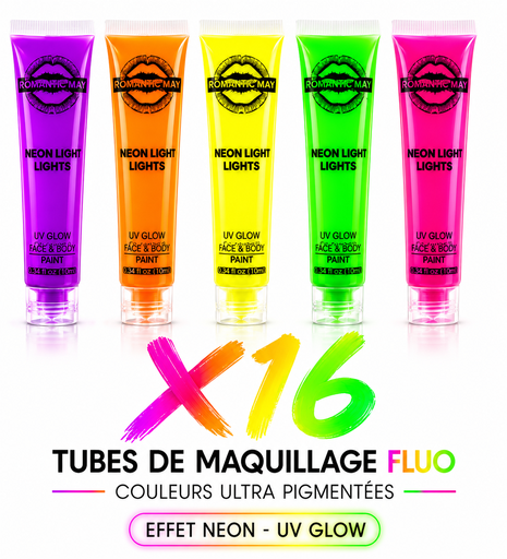 [X16] Tube de maquillage fluo