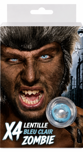 [X4] Lentilles blue zombie