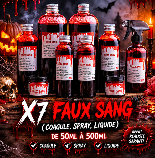 [X7] Faux sang 50ml-500ml