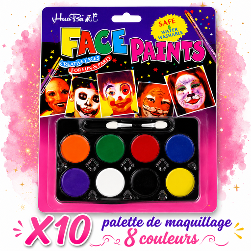 [X10] Palette dé maquillage 8 couleurs
