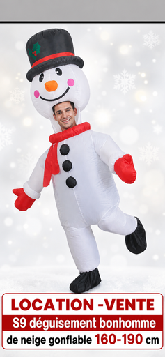 [S9] Bonhomme de neige déguisement gonflable
