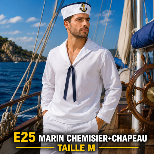 Marin chemisier+chapeau