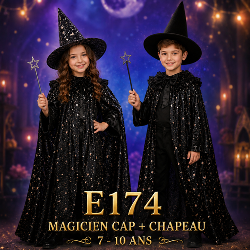 [E174] Cap de magicien+ chapeau