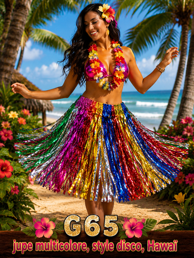 Jupe style Hawaii disco
