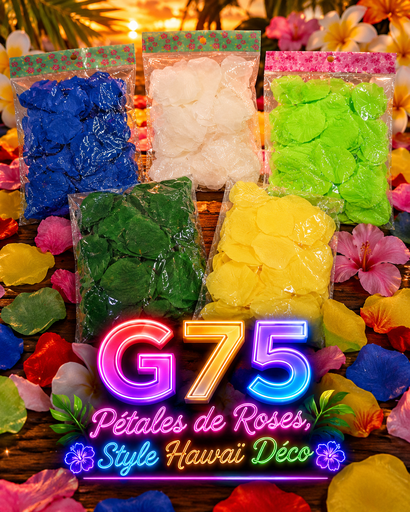 [J75] Pétale de rose coloré